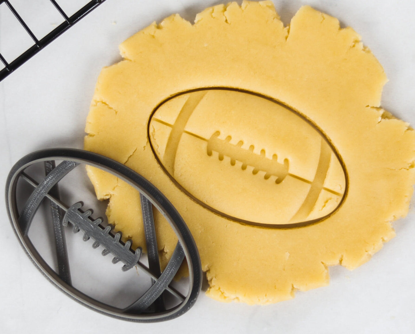 American Football Cookie Cutter Set, 4 Piece, Perfect for Baking and DIY crafts - Helmet, Football, Scoreboard and Jersey!