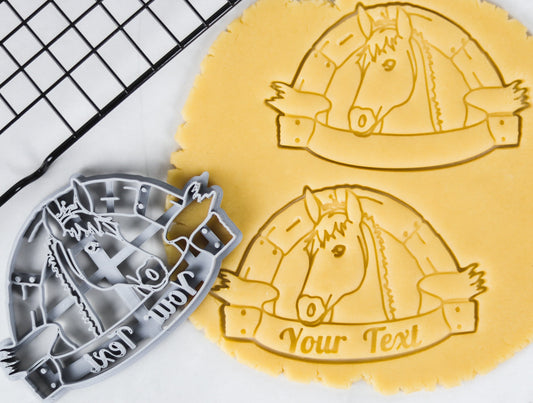 Customizable Horse Cookie Cutter Perfect for Cookies, Ceramics and Personalized Gifts!