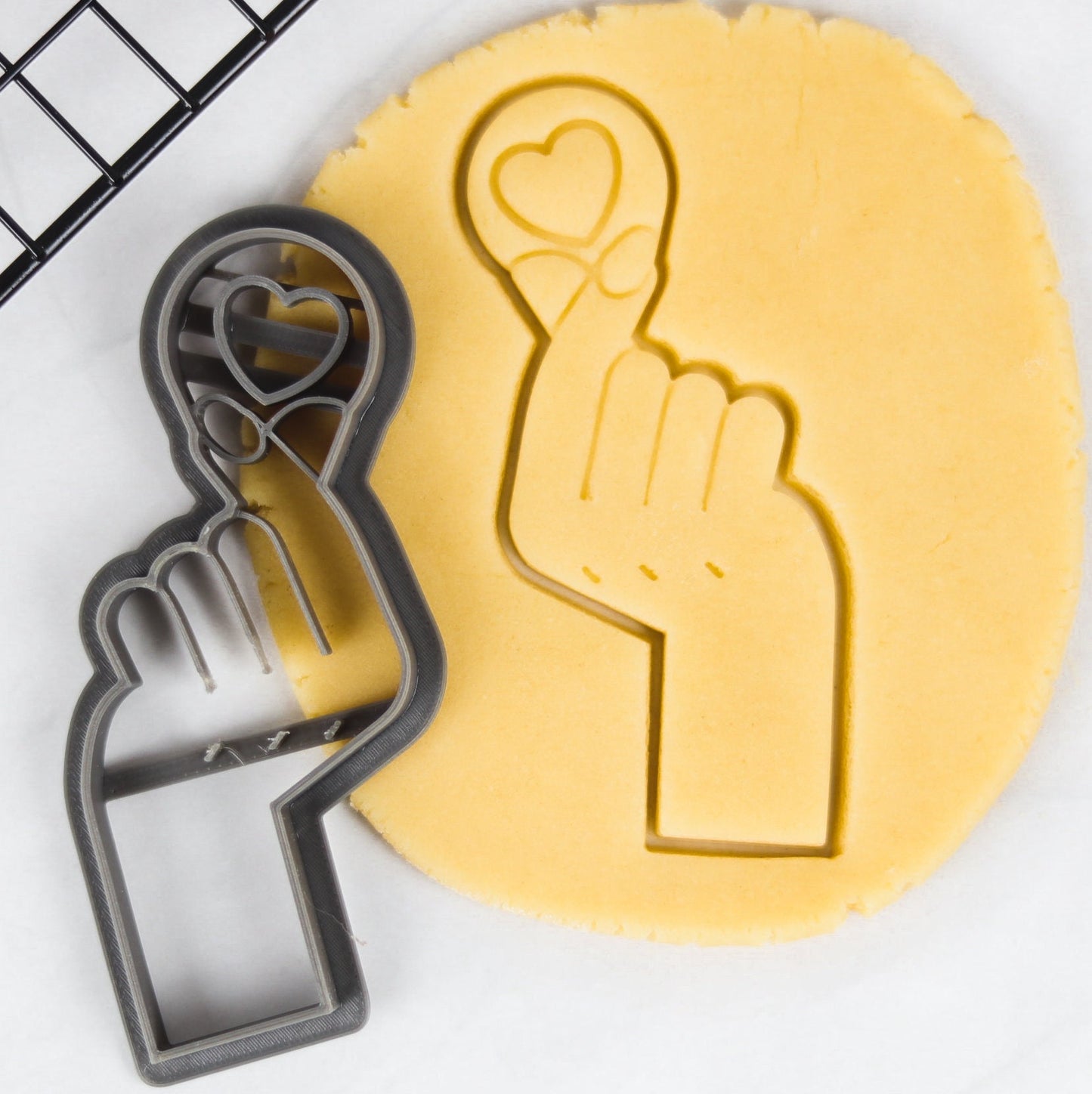 Korean Finger Heart Cookie Cutter,  For love and affection!