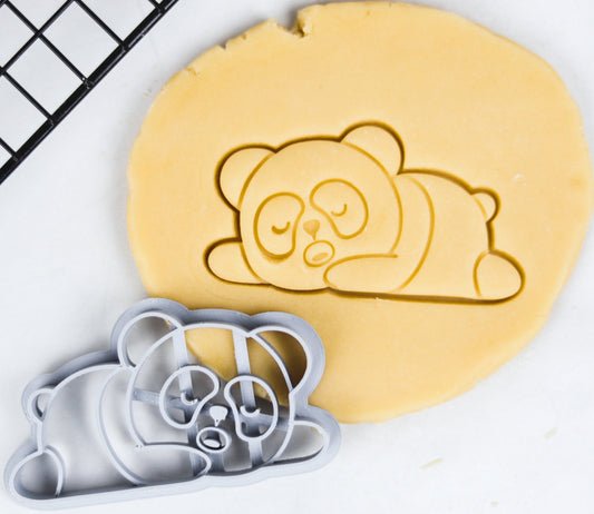 Cute Sleepy Panda Cookie Cutter