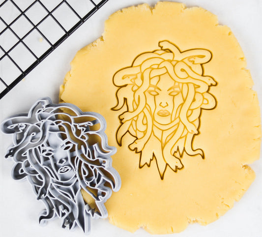 Medusa's Sweet Treats" Cookie Cutter - Bake Mythical Desserts!