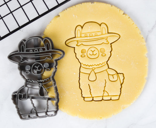 Alpaca with a Hat Cookie Cutter