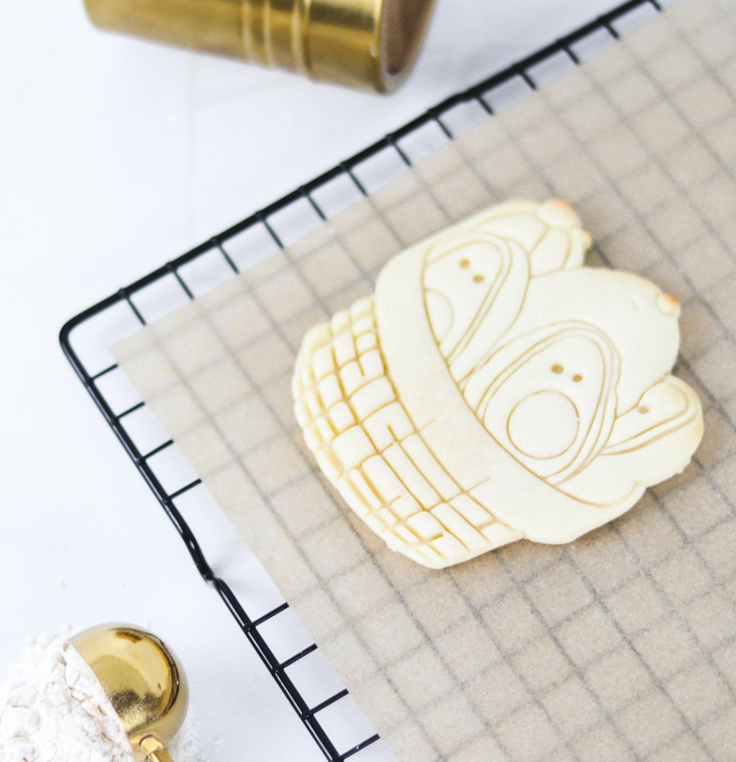 Kawaii Avocados in Basket Cookie Cutter