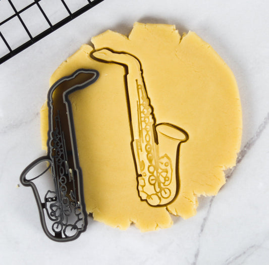 Saxophone Cookie Cutters - Musical Instruments - Biodegradable PLA - Perfect for Cookies  - Unique Baking Gift for Music Lovers