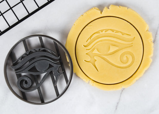 Eye of Horus Cookie Cutter - Mystical - Perfect for Cookies & Ceramics - 9.7cm Square - Unique Baking Gift for History Lovers