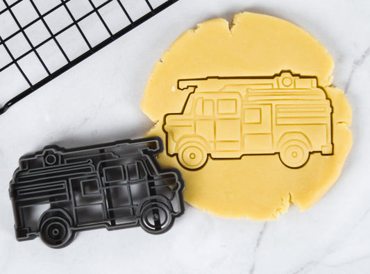 Fire Truck and Hydrant Cookie Cutters - Biodegradable PLA - Perfect for Cookies & Ceramics -Unique Baking Gift for Firefighter Fans