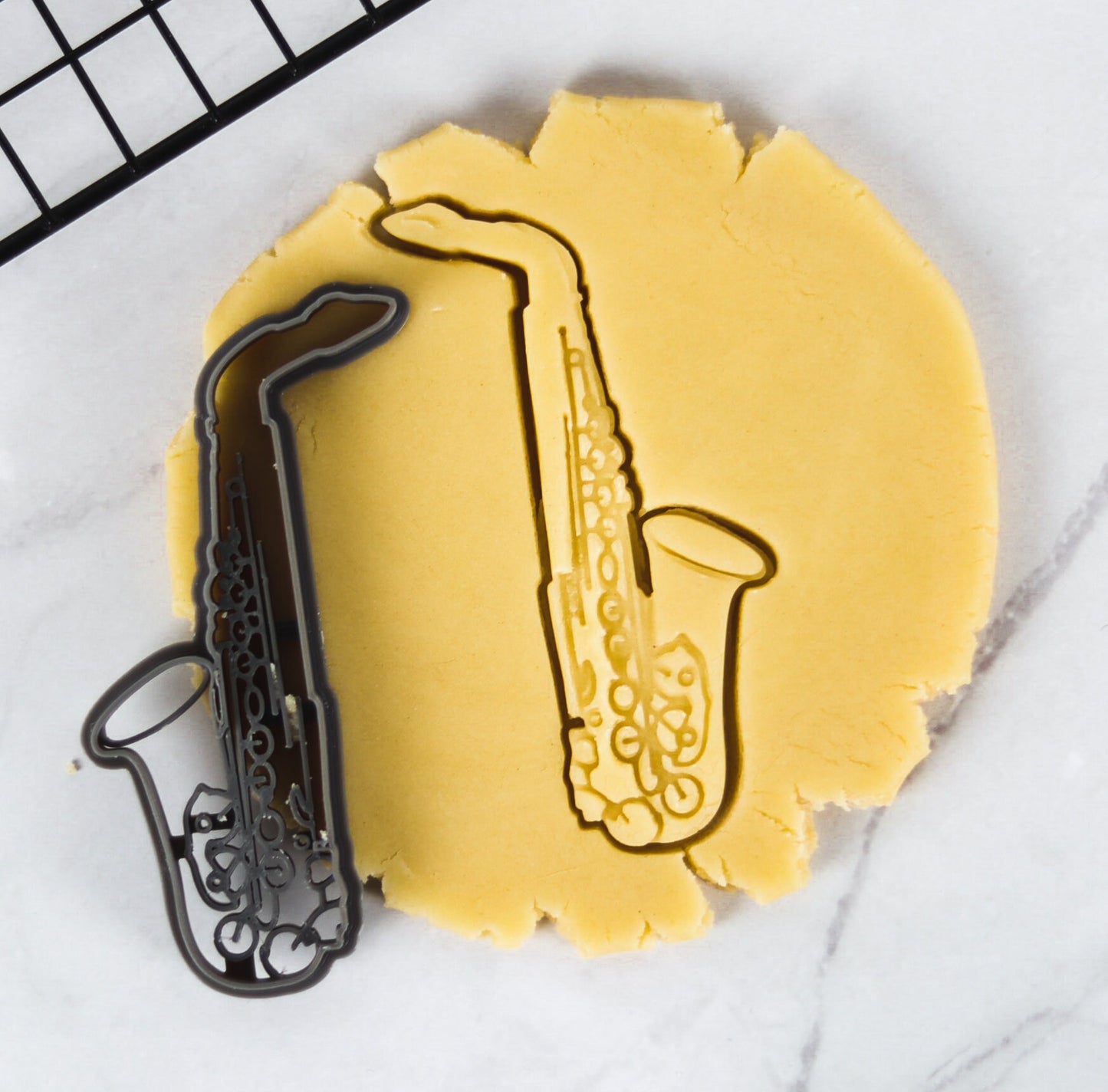 Musical Instrument Cookie Cutters - Piano, Violin, Saxophone - Perfect for Cookies - Unique Baking Gift for Music Lovers