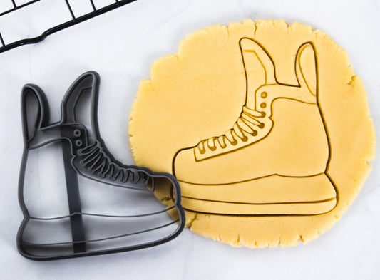 Ice Hockey Skates Cookie Cutter - Unique PLA Craft Tool for Fun Baking