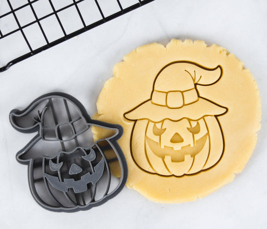 Scary Carved Pumpkin Cookie Cutter - Unique PLA Craft Tool for Spooky Baking and Ceramics