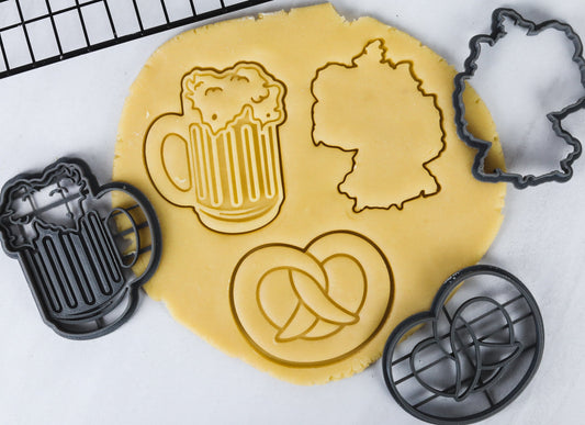 Oktoberfest/German Cookie Cutter Set - Bier Maß, Bretzel & More!