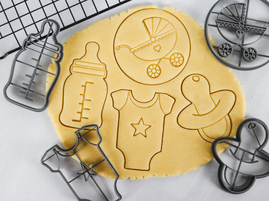 Baby Cookie Cutter Set - Adorable PLA Craft Tools for Baking & Ceramics