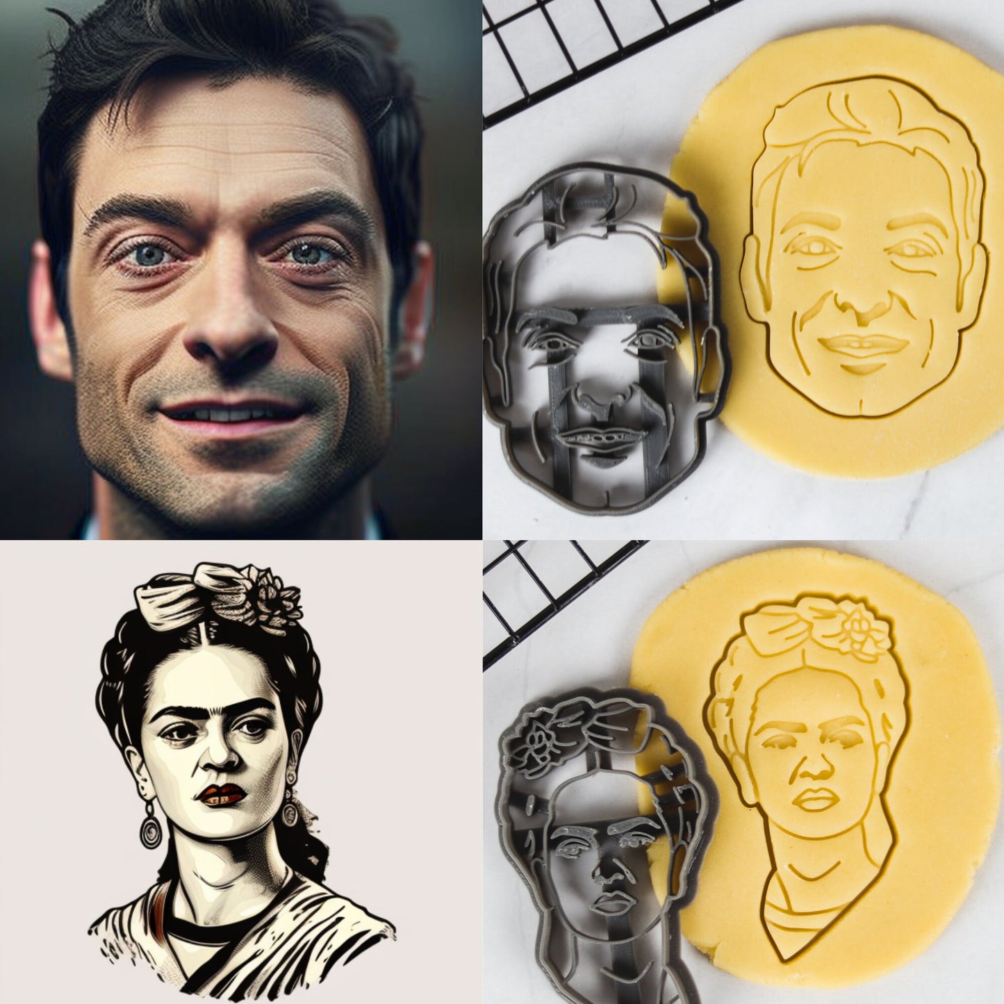 Personalized Portrait Cookie Cutters - Your Photo as a Unique Baking Masterpiece!