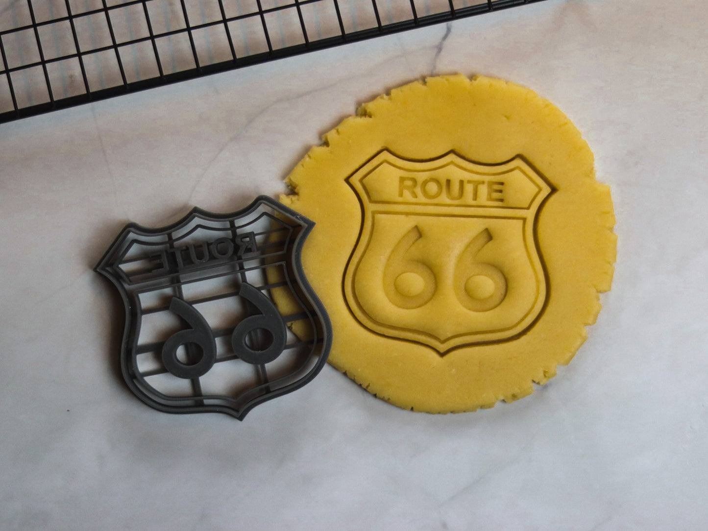 Route 66 Cookie Cutter - Road Trip Fondant Biscuit