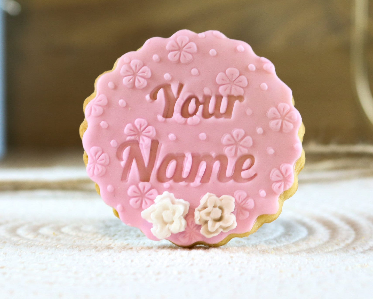 Personalized Baby Name Birthday Gender Reveal Cookie Cutter Fondant Dough Biscuit