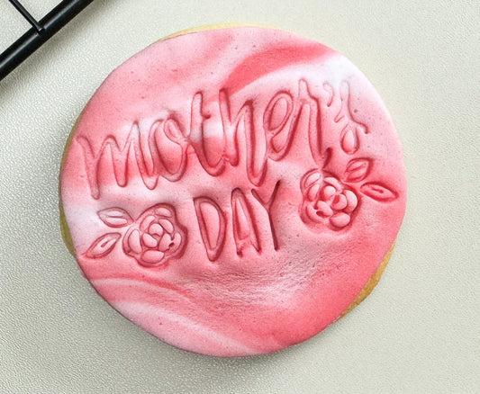 Mothersday Fondant Embosser Flower Biscuit Stamp Roses Cookie Cutter - Mother Appreciation Baking Tool