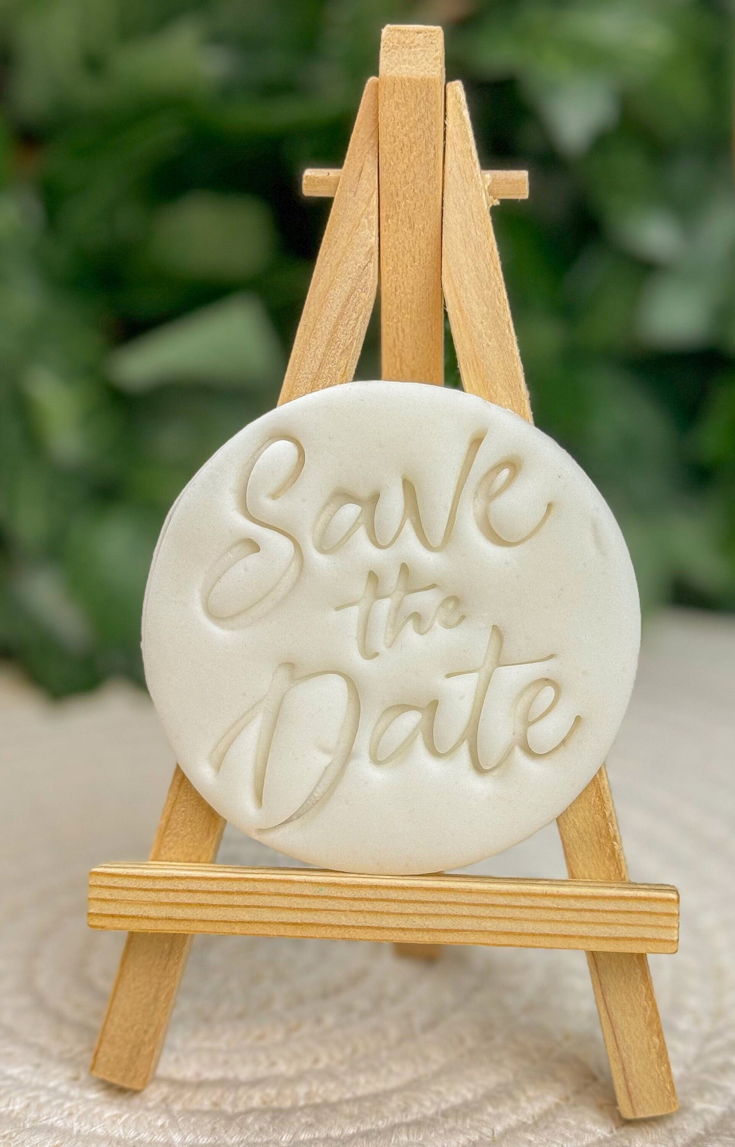 Save the Date Fondant Embosser Stamp Press - Cookie Cutter Baking Decorations