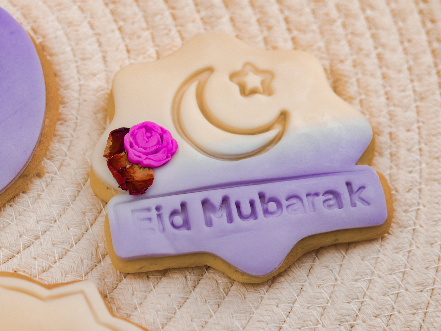 Eid Moon and Mosque Cookie Cutter - Muslim Fondant Embosser Dough Biscuit