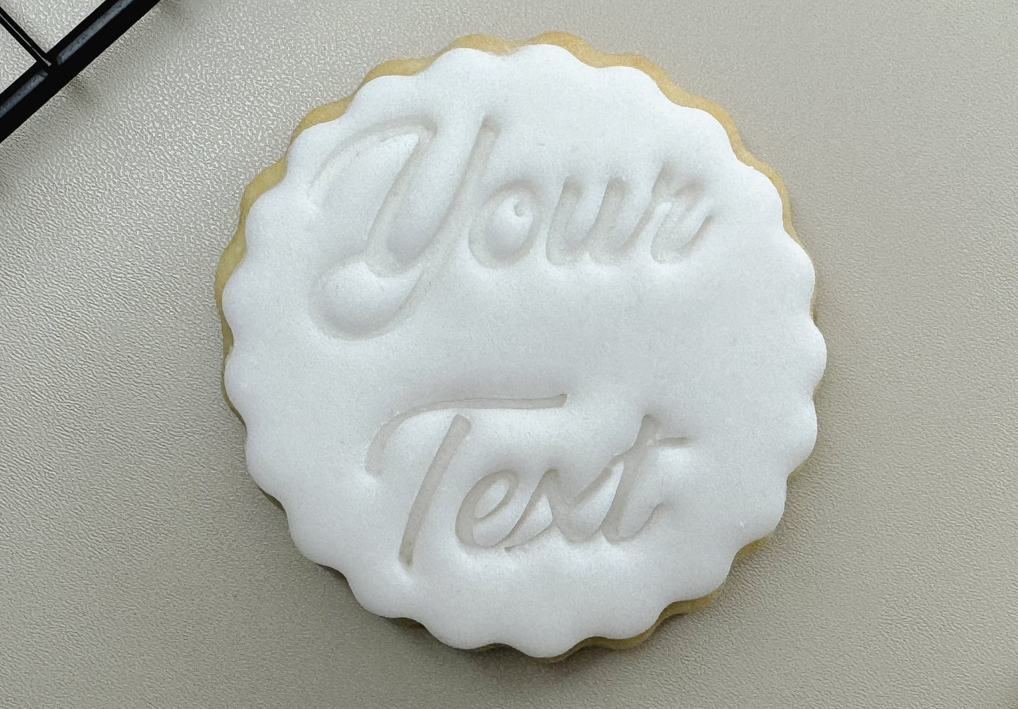 Personalized Text Fondant Embosser Your Text Stamp Custom Note Biscuit Press Important Message Cookie Cutter - Personal and Detailed