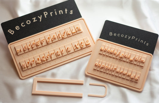 Alphabet Cookie Stamp Collection - A-Z / 1-9 Numbers Fondant Embosser Personalized Letters for your Project