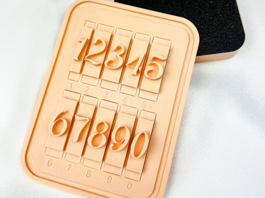 Number Cookie Stamp Collection - 1-9 Fondant Embosser Personalized Numbers for your Project