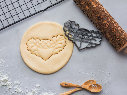 Acorn / Maple Leaf Cookie Cutter - Fondant Stamp Autumn gift idea, biscuit, baking