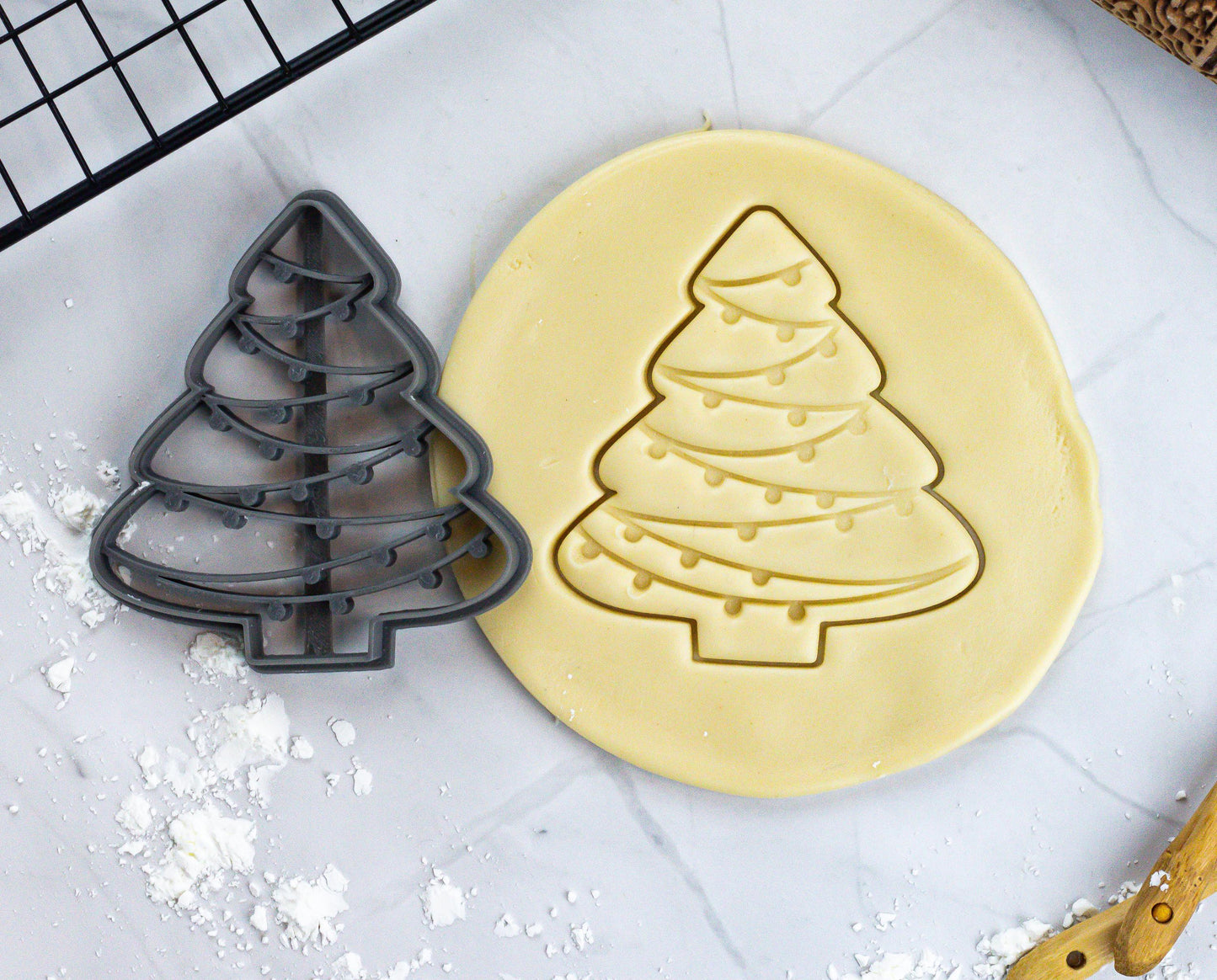 Christmas Tree Cookie Cutter | Holiday Cookie Fondant Cutter | Festive Baking, XMAS Baking Ideas