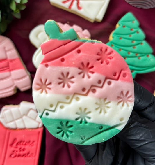 Christmas Ornament Cookie Cutter | Holiday Cookie Fondant Cutter | Festive Baking